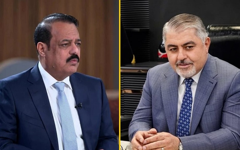 وكيل وزارة النفط العراقية لشؤون التوزيع علي معارج البهادلي والنائب السابق في البرلمان طلال الزوبعي
