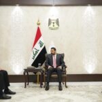 رئيس الوزراء العراقي علي فالح الزيدي يستقبل مبعوث حكومة الوحدة الوطنية الليبية، المكلف بتسيير شؤون وزارة الخارجية والتعاون الدولي الطاهر سالم الباعور