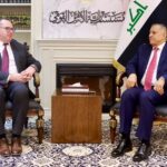 مستشار الأمن القومي العراقي قاسم العبودي يستقبل القائم بأعمال السفارة الأمريكية في بغداد جوشوا هاريس