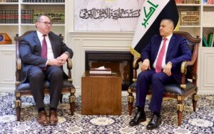 مستشار الأمن القومي العراقي قاسم العبودي يستقبل القائم بأعمال السفارة الأمريكية في بغداد جوشوا هاريس