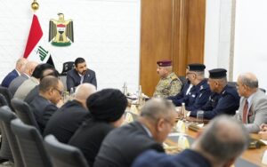 رئيس الوزراء العراقي علي فالح الزيدي يترأس اجتماعاً مشتركاً بين وزارة الداخلية والمفوضية العليا المستقلة للانتخابات