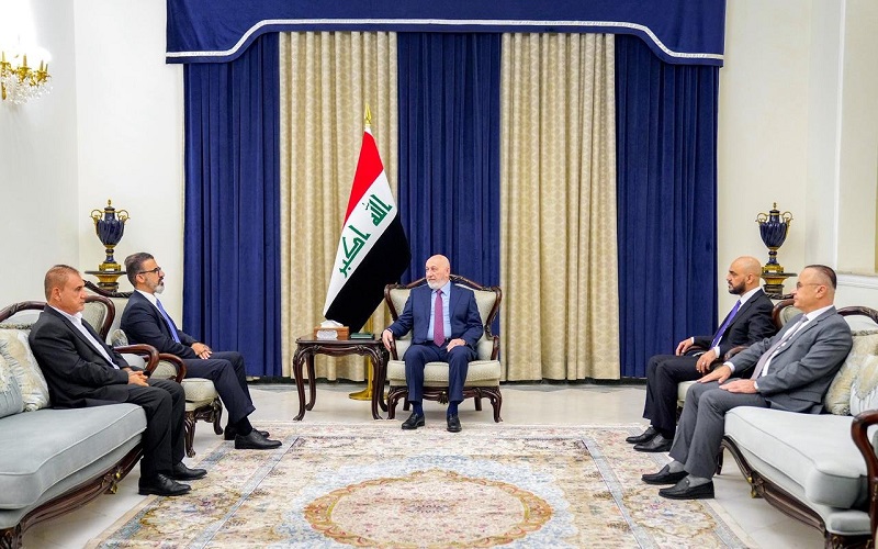 الرئيس العراقي نزار آميدي يستقبل النائب الأول لمحافظ كركوك ريبوار طه