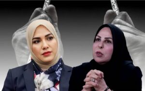 النائبتين في البرلمان العراقي عالية نصيف وأشواق الجبوري