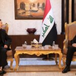 وزير الخارجية العراقي فؤاد حسين يستقبل مديرة برنامج مبادرة العراق في المجلس الأطلسي بواشنطن فيكتوريا تيلور