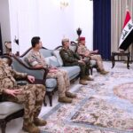 الرئيس العراقي نزار آميدي يستقبل قائد قوات 70 في تشكيلات البيشمركة الفريق الركن عمر صالح