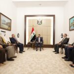 رئيس الوزراء العراقي علي فالح الزيدي يستقبل رئيس وأعضاء كتلة الجماهير في مجلس النواب