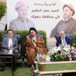 جانب من زيارة رئيس تحالف قوى الدولة الوطنية السيد عمار الحكيم لمحافظة دهوك في إقليم كوردستان