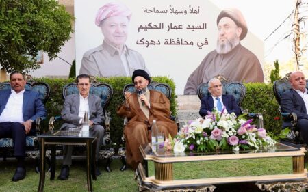 جانب من زيارة رئيس تحالف قوى الدولة الوطنية السيد عمار الحكيم لمحافظة دهوك في إقليم كوردستان