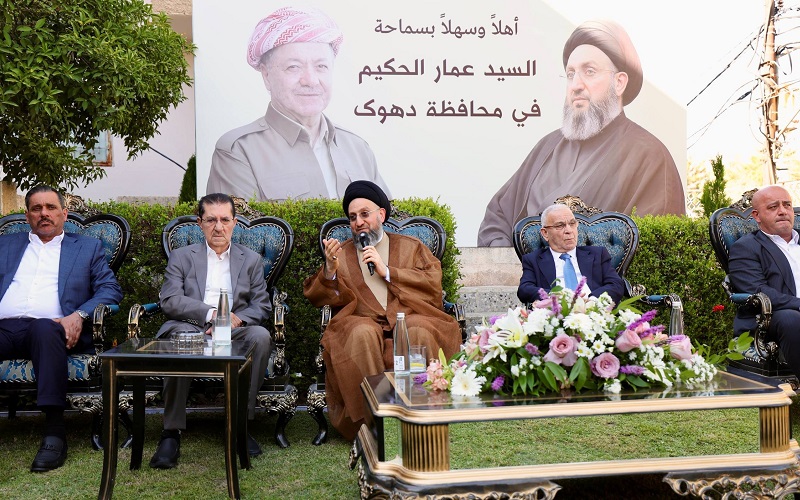 جانب من زيارة رئيس تحالف قوى الدولة الوطنية السيد عمار الحكيم لمحافظة دهوك في إقليم كوردستان