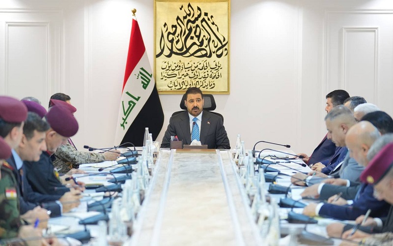 رئيس الوزراء العراقي والقائد العام للقوات المسلحة علي فالح الزيدي يترأس اجتماع المجلس الوزاري للأمن الوطني