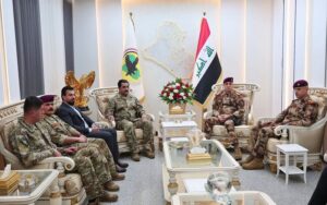 رئيس جهاز مكافحة الإرهاب العراقي الفريق الركن زيد حوشي الموسوي يستقبل المدير العام لمكافحة الإرهاب في إقليم كوردستان وهاب حلبجي