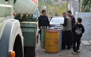 توزيع النفط الابيض في محافظة السليمانية شرقي إقليم كوردستان
