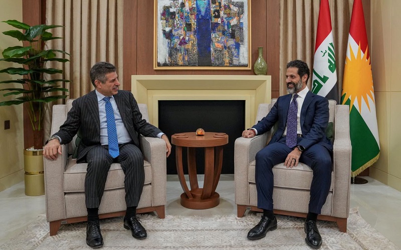 نائب رئيس وزراء إقليم كوردستان قوباد طالباني يستقبل القائم بأعمال السفارة الأمريكية لدى العراق ستيفن فاغن