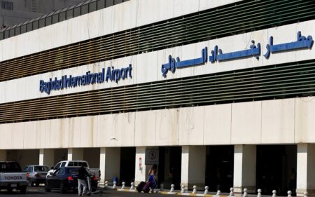مطار بغداد الدولي في العاصمة العراقية