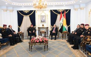 وزير داخلية إقليم كوردستان ريبر أحمد يستقبل رئيس جهاز مكافحة الإرهاب العراقي الفريق الركن زيد حوشي الموسوي