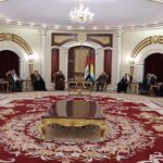 رئيس الحزب الديمقراطي الكوردستاني مسعود بارزاني يستقبل وفداً من أمراء وشيوخ ووجهاء العشائر العراقية