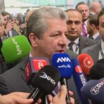 رئيس وزراء إقليم كوردستان مسرور بارزاني يتحدث للصحفيين