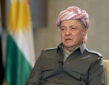 رئيس الحزب الديمقراطي الكوردستاني مسعود بارزاني