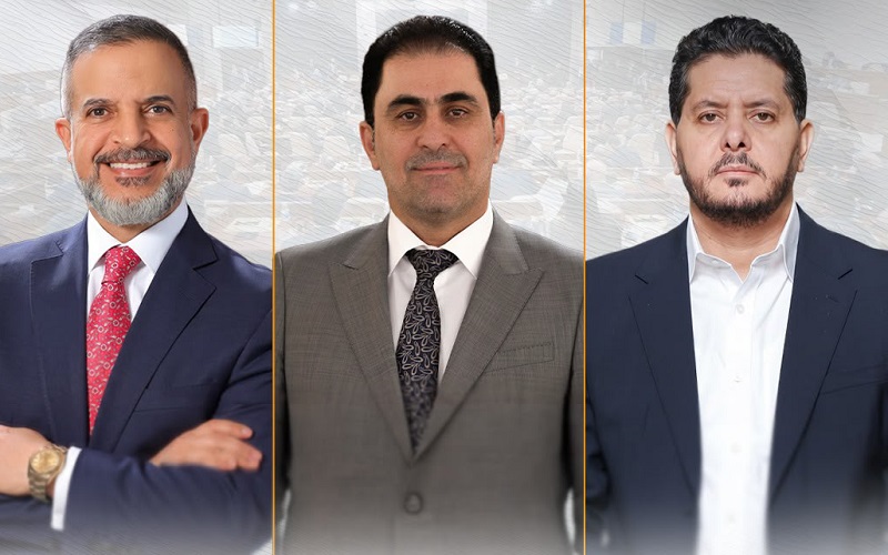 نواب رئيس الوزراء العراقي ليث الخزعلي ومحسن المندلاوي ومحمد تميم