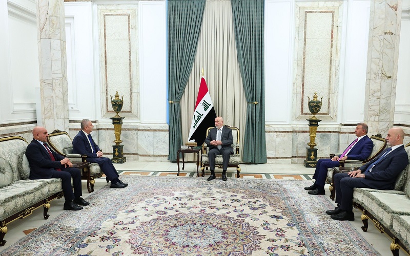 الرئيس العراقي نزار آميدي يستقبل وزير شؤون الشهداء والمؤنفلين في إقليم كوردستان عبد الله الحاج محمود