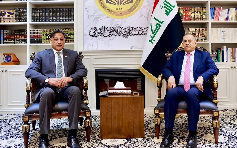 مستشار الأمن القومي العراقي قاسم العبودي يستقبل مدير برنامج الأمم المتحدة الإنمائي في العراق تيتون ميترا