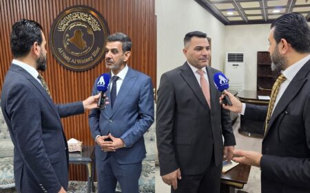 النائبان في البرلمان العراقي عن كتلة بدر جعفر الزاملي وكتلة النهج الوطني ثائر الكعبي
