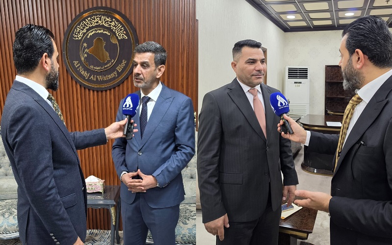 النائبان في البرلمان العراقي عن كتلة بدر جعفر الزاملي وكتلة النهج الوطني ثائر الكعبي