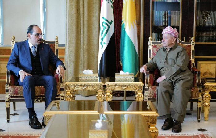 سەرۆکی میت لەگەڵ مەسعود بارزانی، نێچیرڤان بارزانی و مەسرور بارزانی کۆبوەوە