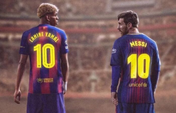 مێسی و لامین یامال