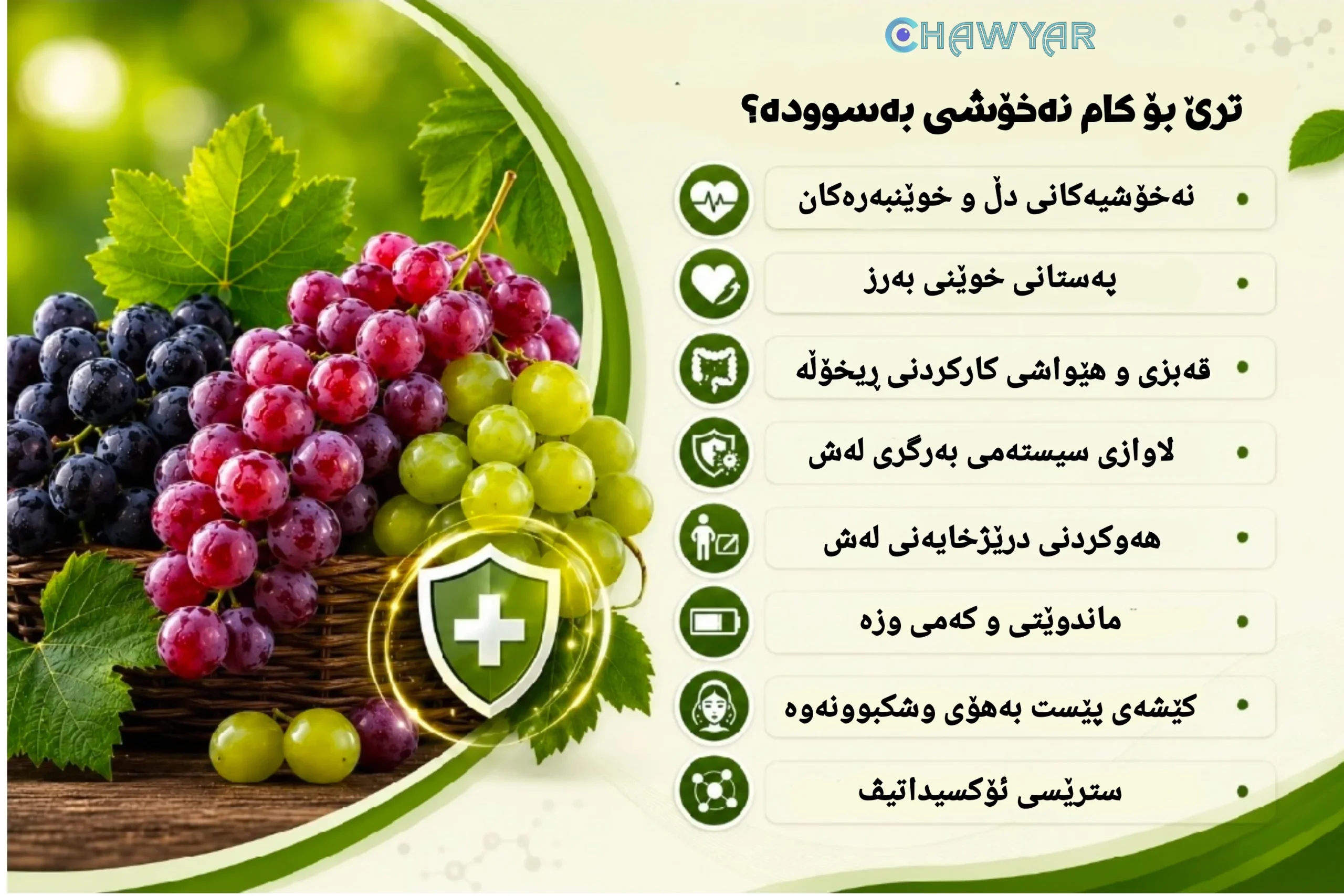 ترێ بۆ کام نەخۆشی بەسوودە